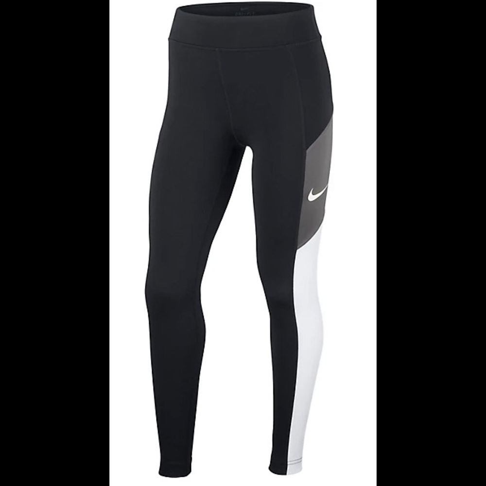 Girls Nike Colorblock Training Tights Leggings